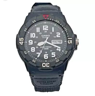 Casio Men's Black Bushcraft Survival Outdoor Nylon Strap Watch - MRW-200H-1BVE • £26.29