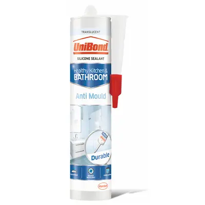 👉 Unibond Anti-Mould Bathroom And Kitchen Sealant Grey White Clear Ivory • £9.89