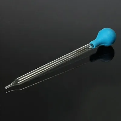 1Pc 10ml Rubber Head Glass Dropper Glass Pipette Lab Dropper Pipet With Scale(X$ • $3.06