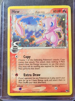 $50 • Buy Pokémon TCG Mew 3/17  POP Series Promos 5 3 Holo Rare - Upside Down Back