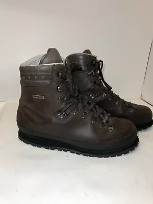 HanWag GoreTex Leather Lace Up Hiking Work Boots MADE IN GERMANY (Size 11.5) • $89.50
