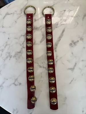 Pair Of New England Sleigh Bell Straps • $115