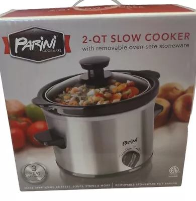 PARINI Cookware 2-QT Slow Cooker With Removable Oven-Safe Stoneware  • $13