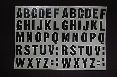 A-Z Alphabet Letters Stickers Vinyl Decals (X2) Choose 1/2  Up To 12 Inch V461 • $14.99