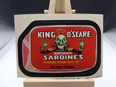 1974 Wacky Packages Series 11 King O'Scare Sticker Tan Back • $3