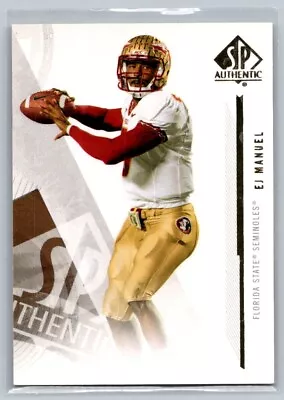 2013 SP Authentic #100 Rookie E.J. EJ Manuel Florida State Seminoles Bills • $1.49