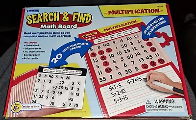 LAKESHORE Search & Find Math Board Multiplication Unused • $12.99