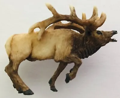 Vintage Hand Painted Elk Brooch / Lapel Pin • $19.99
