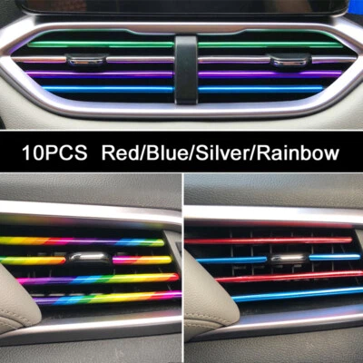 £3.59 • Buy 10x Car Air Conditioner Outlet Vent Grille Decor U Shape Molding Trim Strip UK