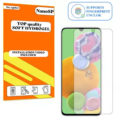 Screen Protector For Samsung Galaxy A90 5G Hydrogel Cover - Clear TPU FILM • £3.98