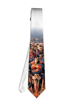 Superman Wonder Comic Necktie Neck Tie Halloween Cosplay Costumes • $17.60