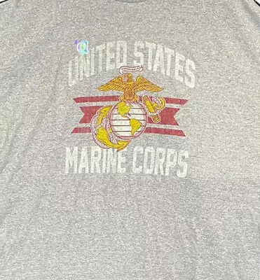United States Marine Corps Vintage Style PT Shirt/2XLarge/Gray • $15