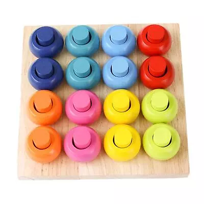 Pegs Rings Stacker Math Peg Number Boards Toddler Color Matching Baby • £22.66