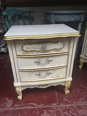 £241.42 • Buy RARE Vintage Hollywood Regency~French Provincial~Dixie~Nightstand 70s Bonnet