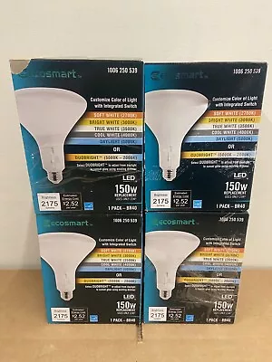 4-Pack Ecosmart CEC Dimmable Indoor BR40 LED 150W Replacement Bulbs 2175 Lumens • $29.99
