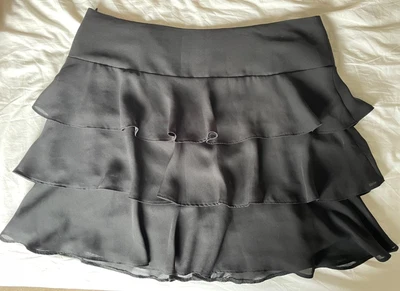 £3.95 • Buy Papaya Skirt Size 16 Ruffles Ra Ra Silky Chiffon And Satin Lined