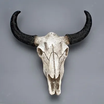 Resin Animal Head Wall Mount Hanging Wall Sculpture Home DecorBull Head • £14.77