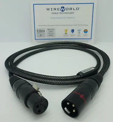 $129.99 • Buy WireWorld Micro-Silver Eclipse Digital Audio 1.5 Meter XLR To XLR AES/EBU
