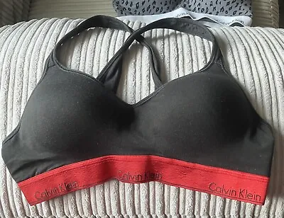 Calvin Klein Cross Back Bralette XL • £7