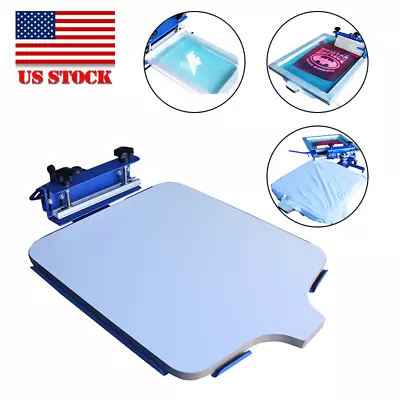 1 Color 1 Station Screen Printing Machine DIY T-shirt Press Printer Equipment • $165.30