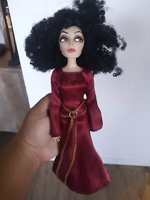 Disney Tangled Mother Gothel Doll Red Dress 12” Villian Posable Moveable • $24.99