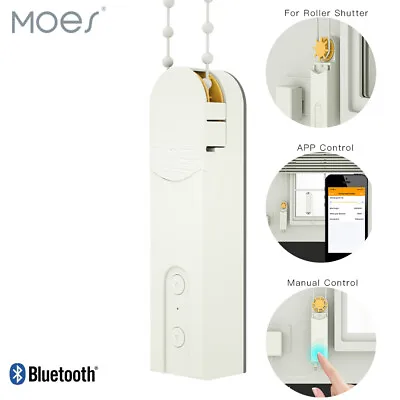 MOES Bluetooth Smart Curtain Motor Roller Blinds Shutter Drive Alexa Google APP • $62.69