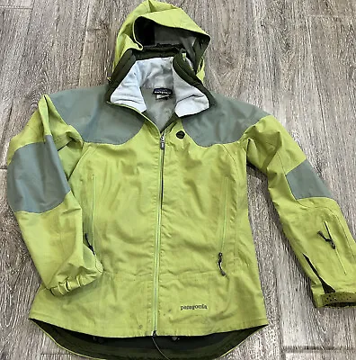 Patagonia Womens Green Full Zip Hooded Soft Shell Jacket Size S • $41.99