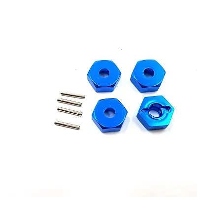 12mm Aluminium Wheel Hex Kit (X4) For FTX Alloy Blue RC Carnage Outlaw Vantage • £4.99