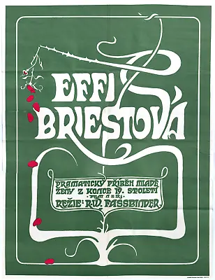 Effi Briest - Fassbinder Original A1 Czech Film Poster (Karel Saudek 1978) • $298.82