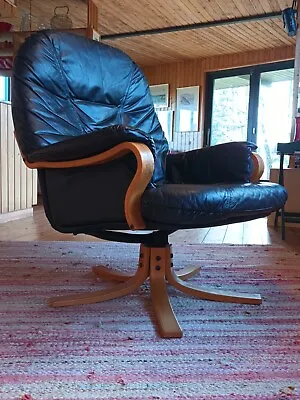 Chair Vintage 60er Retro Easy Chair Danish Swivel Chair Denmark 70s 32 • $502.15