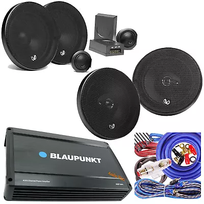 2x Infinity 6.5  Component 2x 6.5  2way Speaker BLAUPUNKT 1600W 4ch  AMP + KIT • $269.99