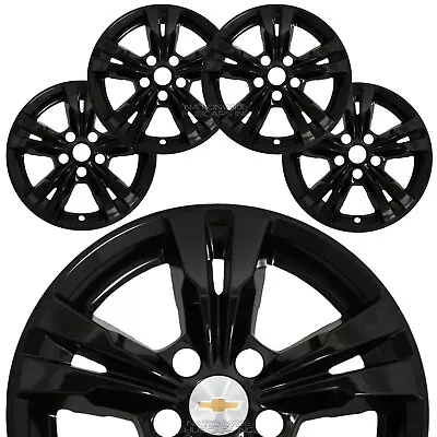 $89.99 • Buy 4 BLACK 2010-2017 EQUINOX 17  Wheel Skins Hub Caps Full Covers Fit Aluminum Rim