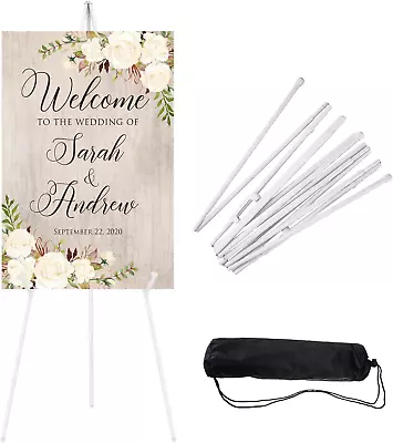 Easel Stand 66 Inches Lightweight Adjustable Art Easel For Display Wedding Sig • $43.59