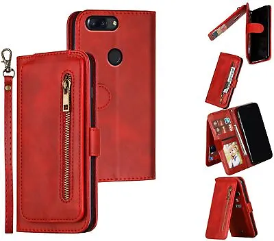 $11.95 • Buy Oneplus 5T Multifunction Wallet Case 9 Card Slots Vertical Flip Front Zipper
