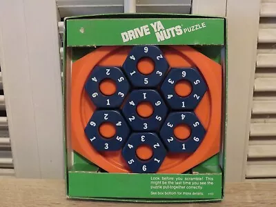 Vintage Milton Bradley MB DRIVE YA NUTS PUZZLE Game Brain Teaser Challenge 1980 • $19.95