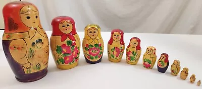 USSR Vintage Matryoshka Nesting Dolls Set Of 11 Russian VTG 8  • $99.99