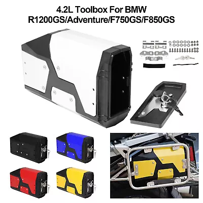 4.2 L Toolbox For BMW R1200GS/LC/Adventure F750GS F850GS (Pannier Rack Mounted) • $85.38