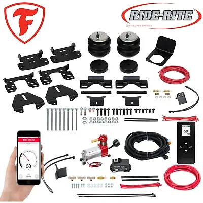 Firestone Ride Rite Bags Air & Wireless Compressor For 17-23 Ford F250 F350 4WD • $1225