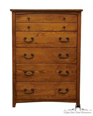 VINEYARD FURNITURE Solid Oak Early American Rustic Style 35? Chest Of Drawers... • $879.99
