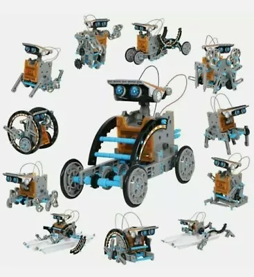 STEM 12-in-1 Solar Robot Creation 190-Piece Kit Educational Learning Garunk  • $12.98