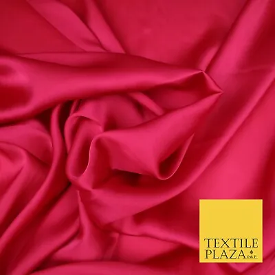 Fine Silky Soft Sateen Satin Georgette Dress Fabric Draping Lining - 45 COLOURS • £1.50