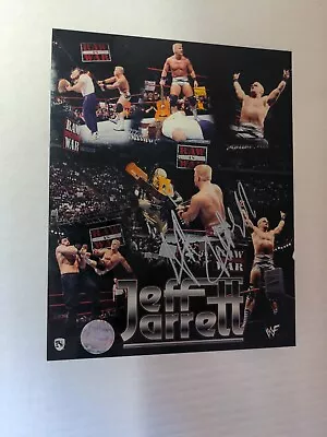 Vintage Jeff Jarrett WWF Autograph 8x10 Raw Is War Wrestling Guitar Smash  • $19.99