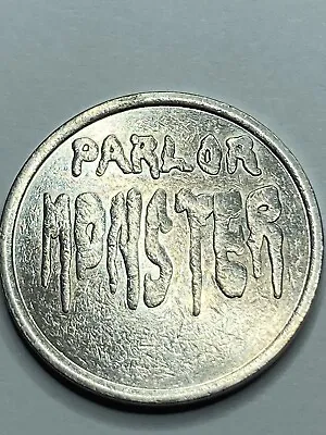 VINTAGE PARLOR MONSTER TOKEN PACHINKP PACHISLO ARCADE TOKEN #rx1 • $9.81