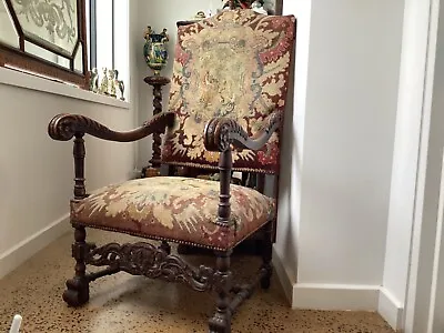 $2300 • Buy Pair Of Antique Tapestry Chairs
