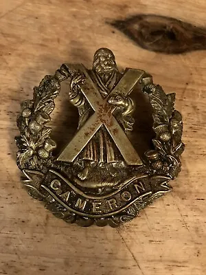 Scottish Cameron Highlanders Cap Badge • £9