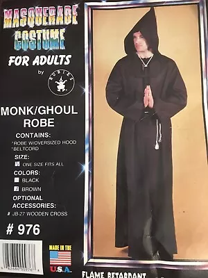 Halloween Renaissance Medieval Priest Monk Ghoul Robe Cosplay Costume By Rubies  • $29.99