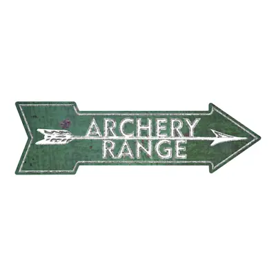 $8.99 • Buy Archery Directional Metal Arrow Sign 17  X 5  Bow Target Right Or Left Pointing
