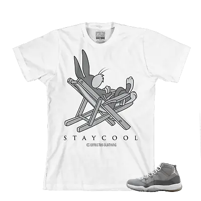 Tee To Match Retro 11 Cool Grey Sneakers. STAY COOL Cool Grey • $24