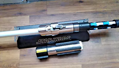 RARE VINTAGE Star Wars Master Replicas Lightsaber /6 BATTERIES / BLUE / TESTED / • $324.99