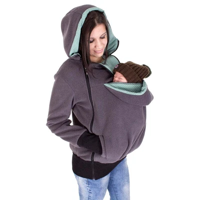 $31.96 • Buy Three-in-one Multi-function Kangaroo Mother Sweater Coat Women's Top